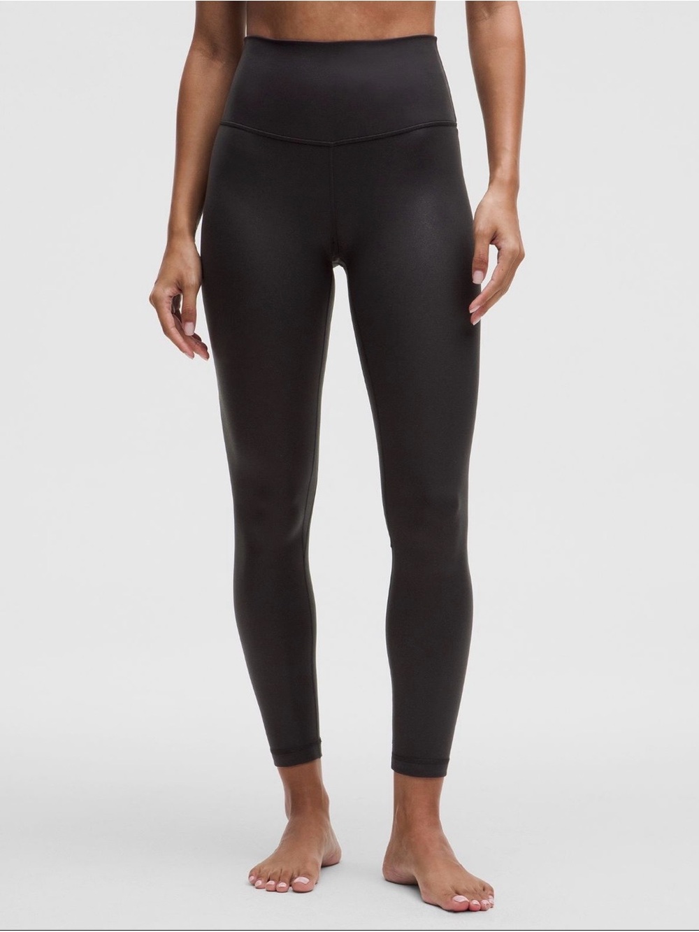 lululemon Align High Rise Leggings Black Shimmer Size 2